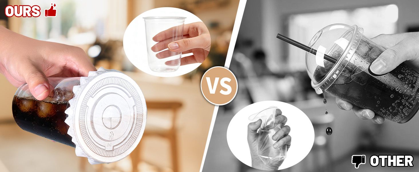 plastic coffee cups with lids