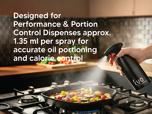 Evo Oil Sprayer 18/8 Stainless Steel, Non-Aerosol for Olive Oil