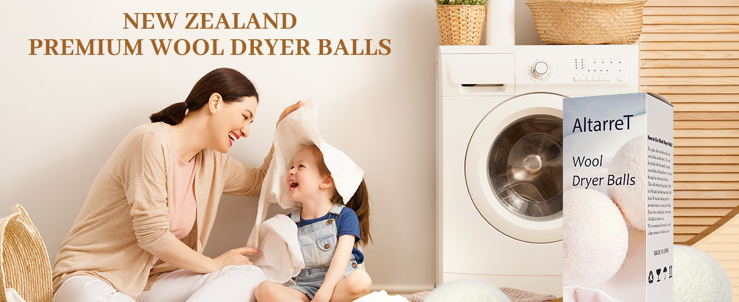 100% New Zealand Wool Natural Fabric Softener Wool Dryer Balls