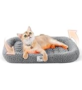 Mora Pets Self Warming Cat Bed Self Heating Pet Pad with Bolster and Foam Washable Removable Cove...