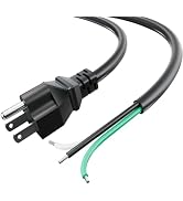 Yubunt 9.84Feet 12 Gauge 3 Prong Heavy Duty Replacement Power Supply Cord Cable 110V 115V 120V Pi...