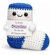 Handmade Crochet Sock Decorative Ornament Gift (grandma)