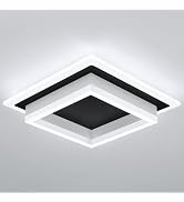 EIDISUNY 32W Modern LED Ceiling Light, Small Flush Mount Light Fixture, 6000K Cold White Ceiling ...