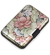 Mayski Credit Card Holder for Women, RFID Blocking, Aluminum Alloy Hard Case, Small Mini Metal Wa...