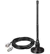 Bingfu 27MHz CB Radio Antenna Magnetic Base Soft Whip PL259 & BNC Male Compatible with Cobra Midl...