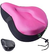 Zacro Bike Seat Cushion - Gel Padded Bike Seat Cover for Men Women Comfort, Extra Soft Exercise B...