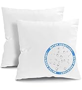 Fixwal 18x18 Inches Outdoor Pillow Inserts Set of 2, Waterproof Decorative Throw Pillows Insert, ...