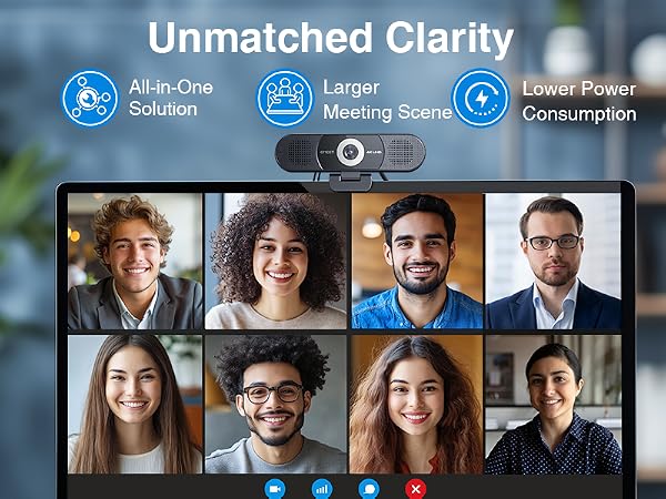 All-in-One Solution EMEET C980 PRO 4K web camera for desktop computer