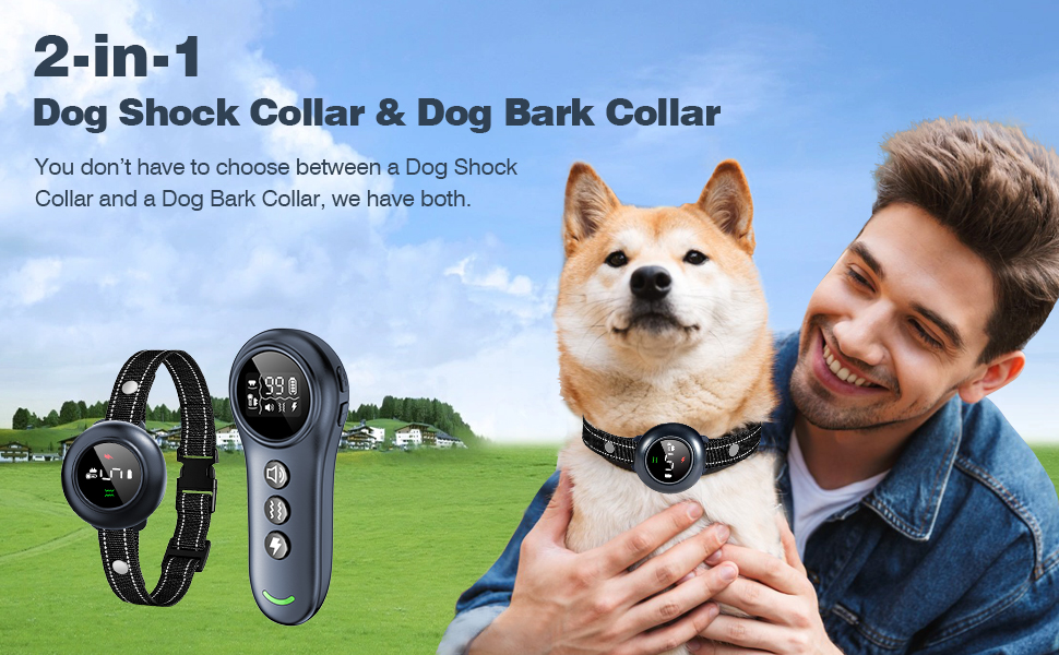 dog shock collar smart dog bark collar training collar with remote