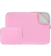RAINYEAR 14 Inch Laptop Sleeve Protective Case Soft Fluffy Lining Padded Zipper Cover Carrying Ba...