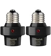 otnofok Light Sensor Socket, E26/E27 Light Bulb Socket, Automatic Dusk to Dawn Photocell Sensor w...