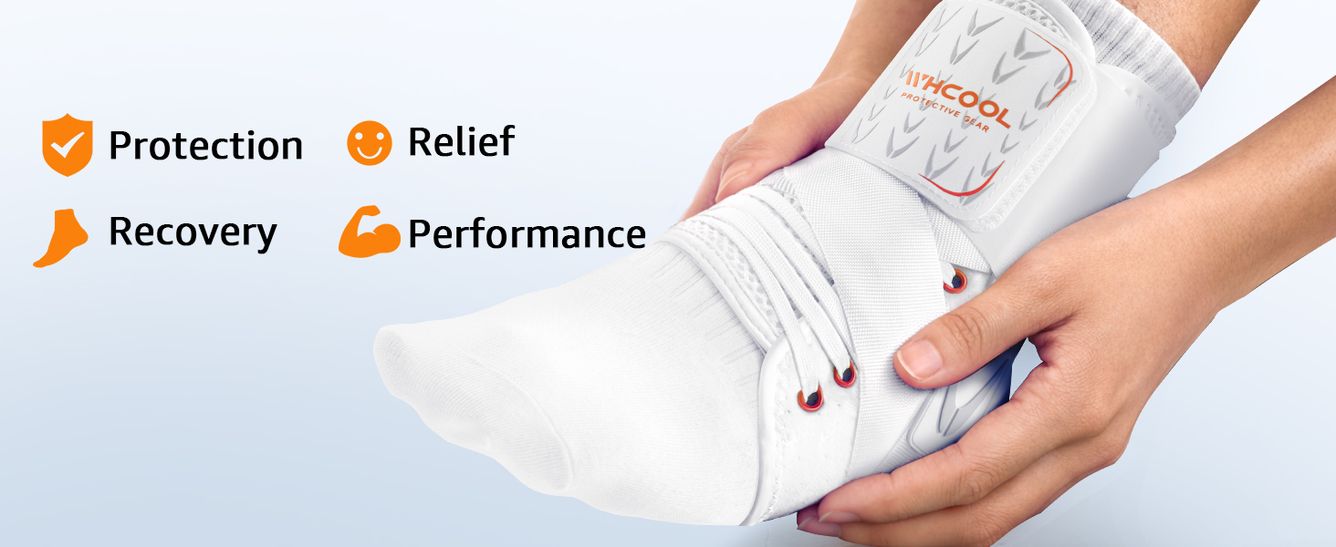 ankle brace white