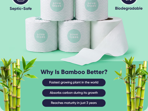 toilet paper bamboo ply free organic recycled septic safe individually wrapped sustainable products