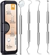 Azosowo Dental Tools Kit, Stainless Steel Dental Pick & Teeth Cleaning Tools for Plaque and Tarta...