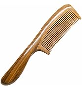Moreinday Wooden Comb for Women Hair Growth, Wood Comb with Fine Tooth for Men - Sandalwood