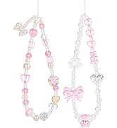VOVMOEYA Camera Wrist Strap,Cute Pearl Beaded Phone Charm Lanyard,Multipurpose Decorative Accesso...