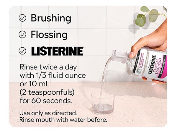 Brushing, Flossing, Listerine