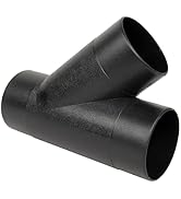 POWERTEC 4 Inch Y Fitting for 4 Inch Dust Collection Hose, 4 Inch Dust Collection Hose Connector ...