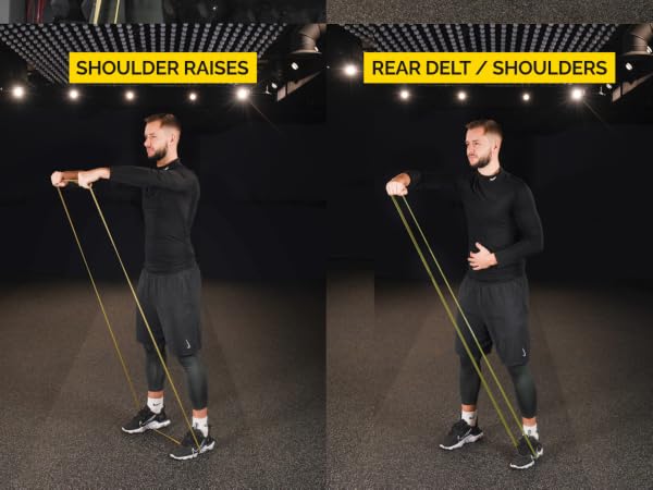 Exercises with Tribe Lifting Long Resistance Bands Set