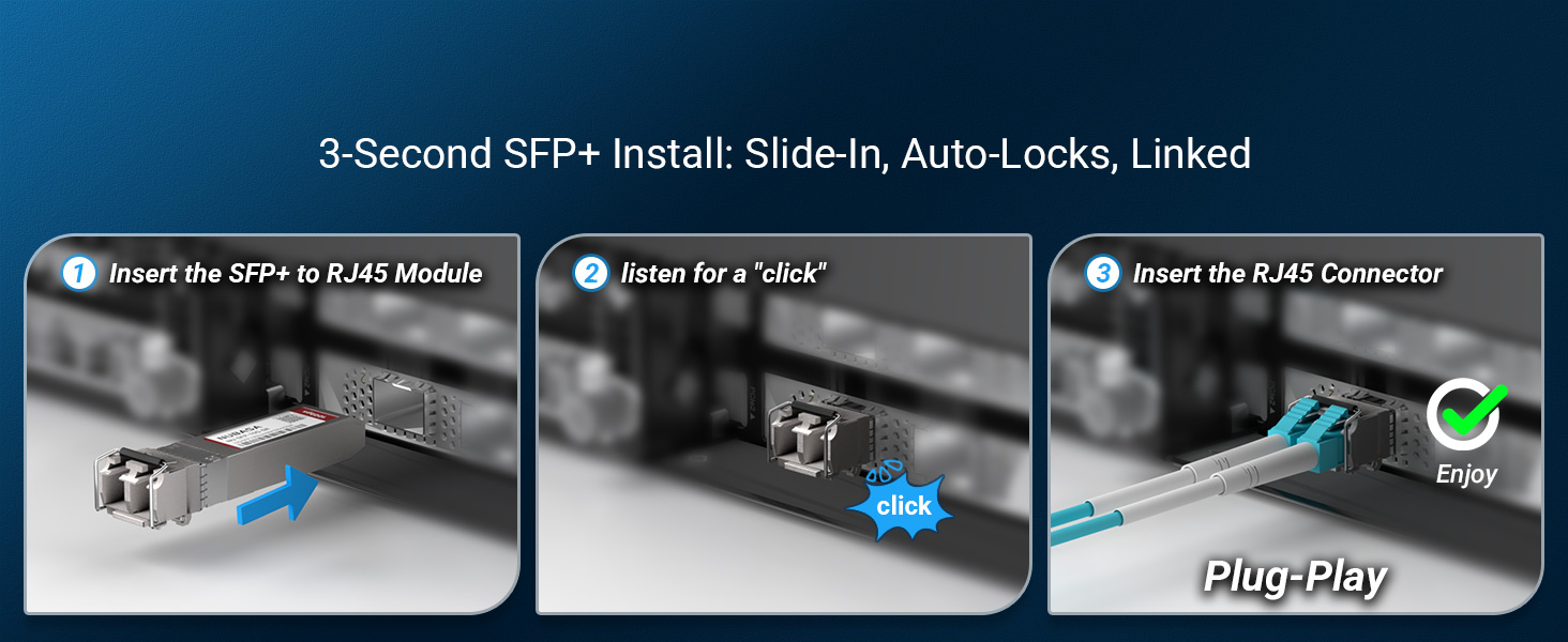 10g sfp+ module install