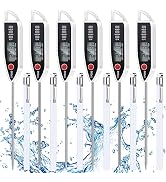 Copkim 6 Set Waterproof Food Thermometer for Water, Liquid, Candle and Cooking Digital Meat Therm...
