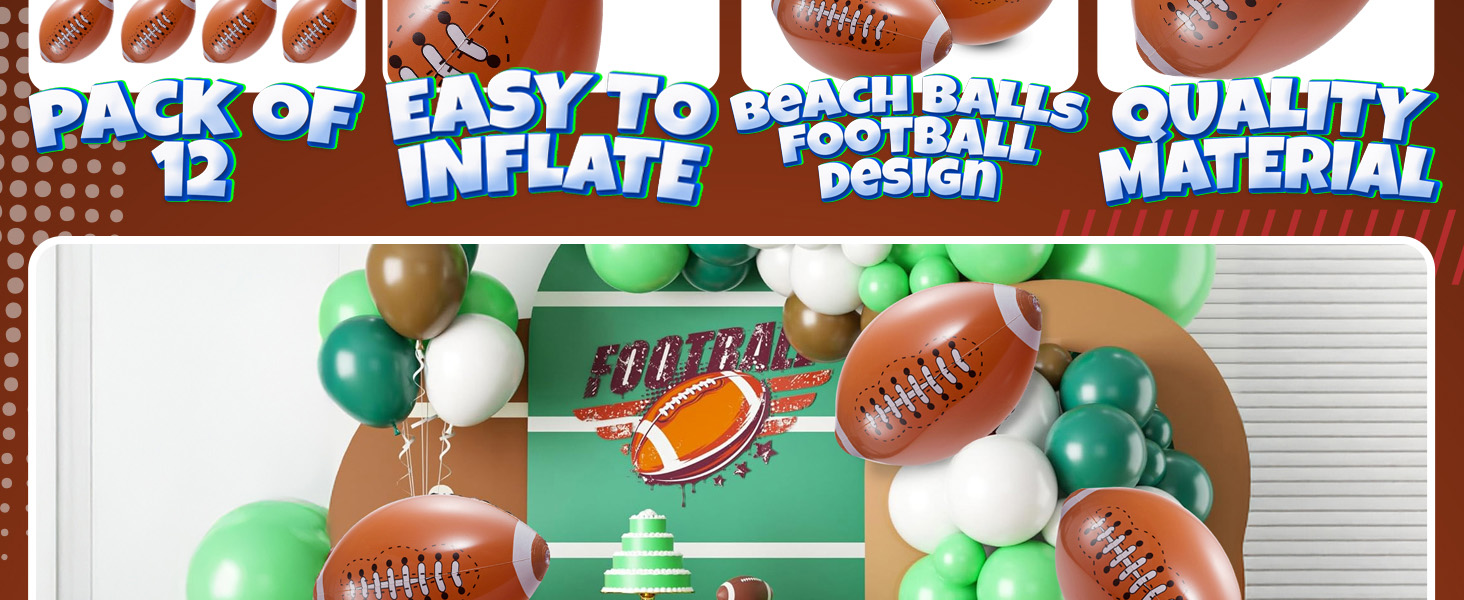 inflatable football party favors football party decorations football birthday party decorations