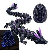 YVBBHE 3D Printed Glow in The Dark Dragon Eggs with Dragon Inside , Easter Basket Stuffers Articu...