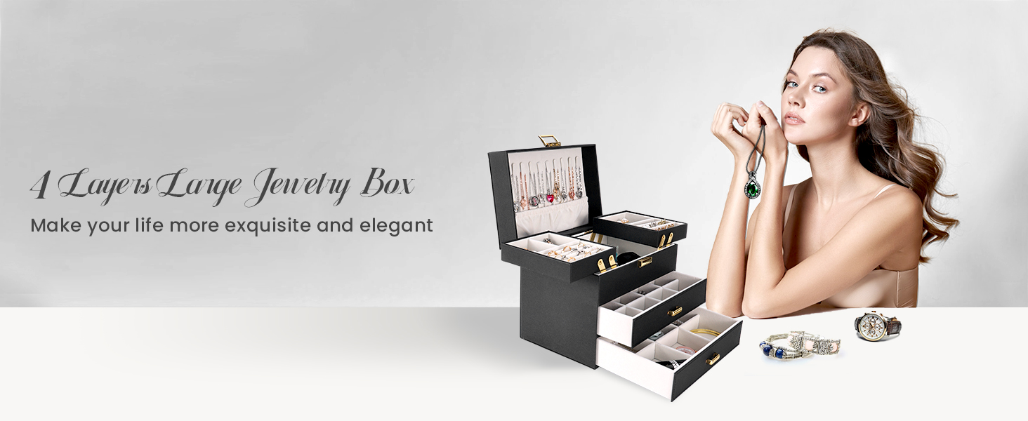 4 Layers Jewelry Box