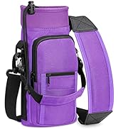SITHON Water Bottle Carrier Bag with Adjustable Shoulder Strap, Sports Water Bottle Sling Case Ho...