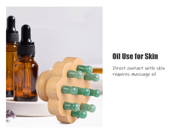 scalp massager with oil