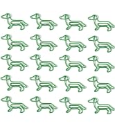 20 Pcs Dachshund Shaped Paper Clips, Cute Small Paper Clips,Cute Paperclips Bookmarks Planner Cli...
