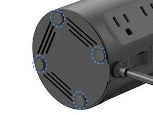 black extension cord