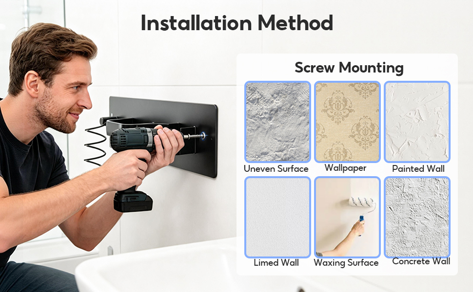 hair tool organizer wall mount