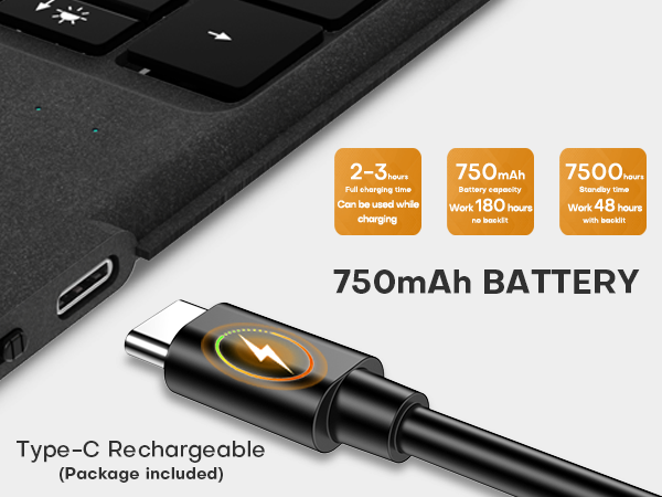750 mAh Recharge Battery