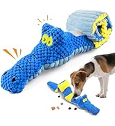 TOOPTATE Interactive Squeaky & Crinkle Dog Puzzle Toys - Plush Dog Enrichment Toys to Keep Them B...