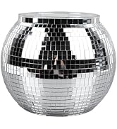 Ice Bucket 9 inch,Disco Ball Ice Bucket Beverage Tubs Disco Ball Cup for Parties Large Retro Drin...