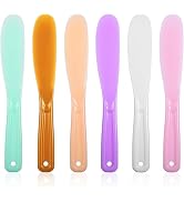 6Pcs Large Plastic Cosmetic Spatula Candy Color Reusable Cosmetic Mask Mixing Spoon Scoops Spatul...