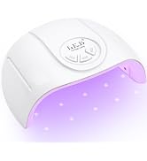 UV Light for Gel Nails, LKE 72W UV LED Nail Lamp with 21pcs Lamp Beads 3 Timers Smart Sensor Nail...