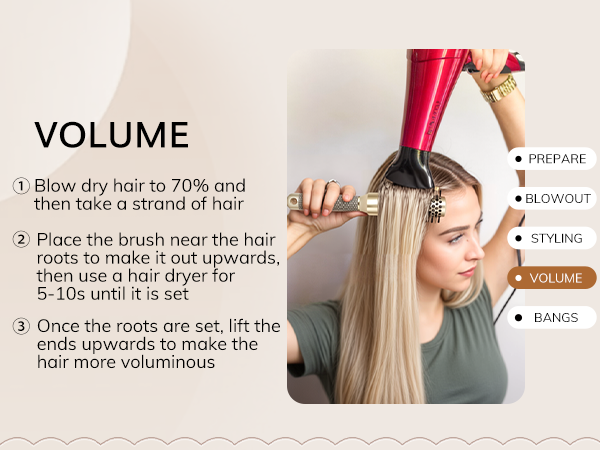 round brush for blow out