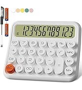 DECKLIT Battery Desk Calculator - 12 Digit Extra Large 5-Inch LCD Display, Big Buttons, 15 Tilt S...