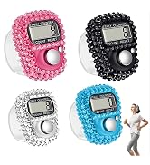 Mozff 4Pcs Electronic Tally Counter with Display, Resettable Portable Electronic Finger Counter f...