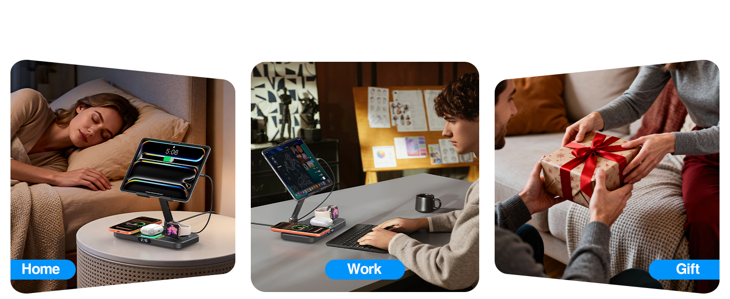 foldable Magnetic Wireless Charging Station