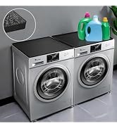 2 Pack Washer And Dryer Covers For The Top, 25.6”X 23.6” Silicone Rubber Mat Washer Dryer Top Pro...