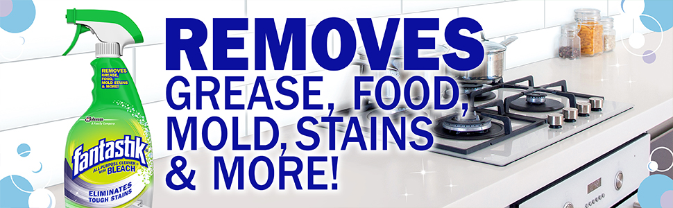 Removes Grease, Food, Mold, Stains & More!