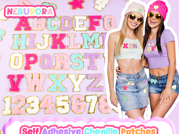 Chenille Letter Number Patches