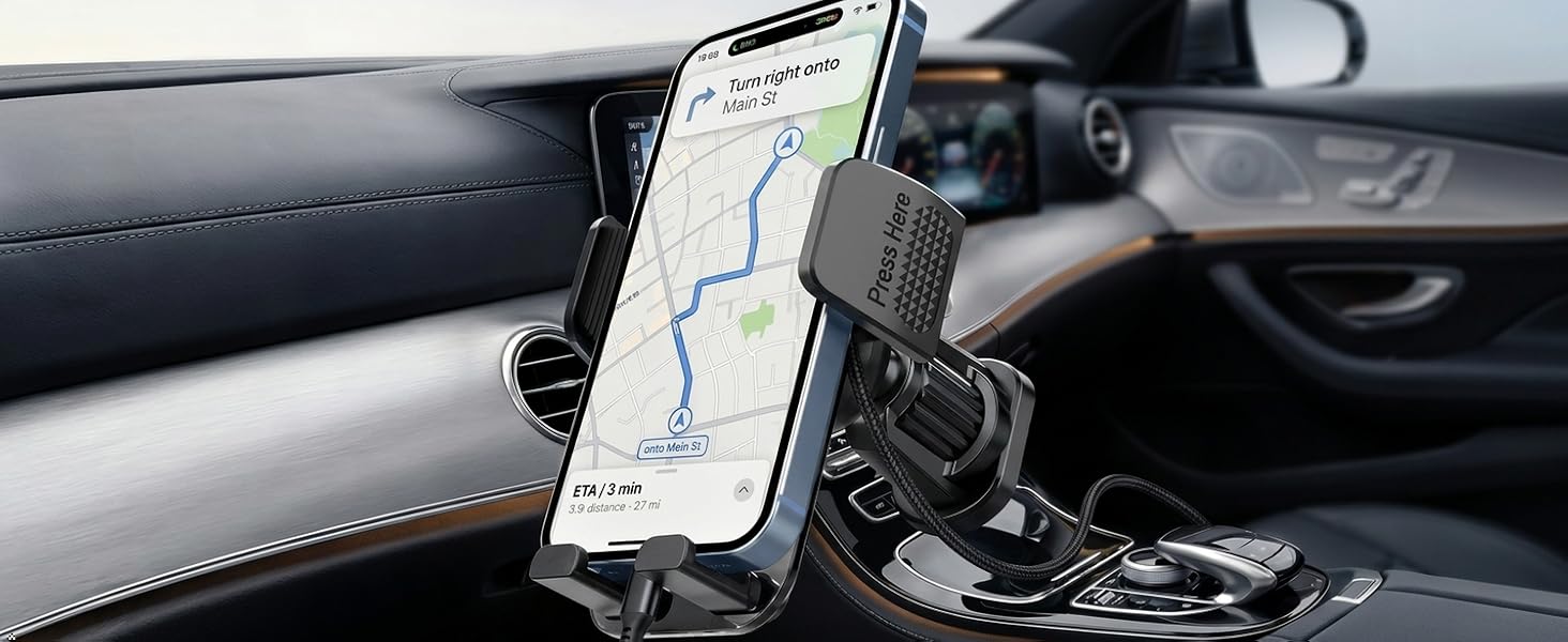 One-Button Quick Release Mount vent mount