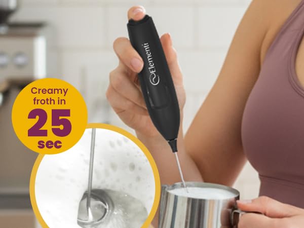 Be Your Own Barista Create café quality foam at home with elementi