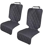 ?????????? Dog Car Seat Cover Front and Back Seat 2 Pack Separate Seat Protectors for Pets Univer...