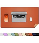 AFIING Dual-Sided Desk Pad, Natural Cork & PU Leather, Desk Mat Protector Non-Slip, Waterproof, E...