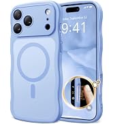 For iPhone 18 Pro Case Compatible with MagSafe Wavy Shockproof Slim Cute Wave Drop Protection